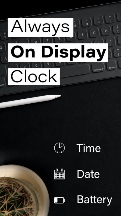 Emulate iPhone app Always on Display Clock using MyAndroid