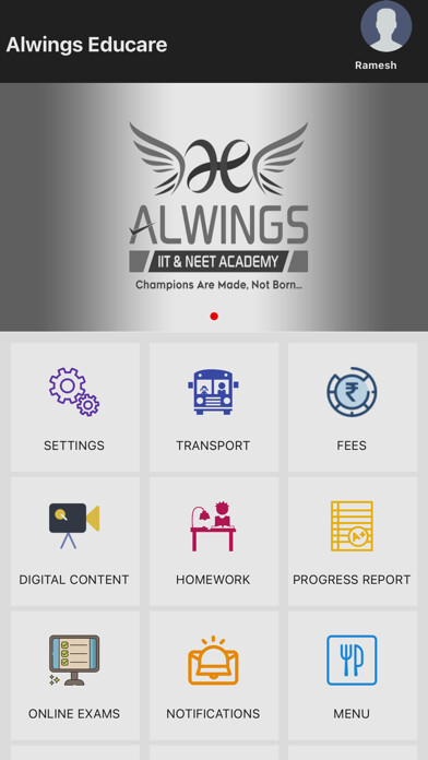 Emulate iPhone app ALWINGS IIT & NEET ACADEMY using MyAndroid Emulate iPhone app ALWINGS IIT & NEET ACADEMY using MyAndroid