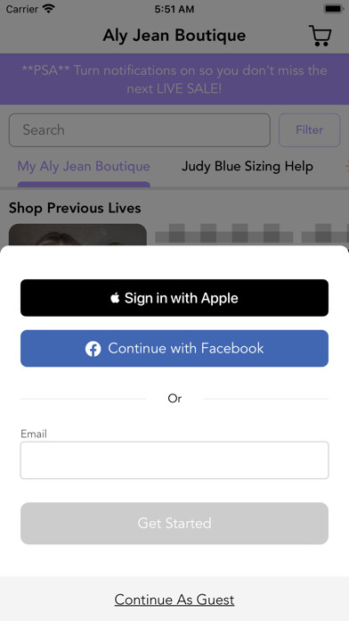Emulate iPhone app Aly Jean Boutique using MyAndroid Emulate iPhone app Aly Jean Boutique using MyAndroid