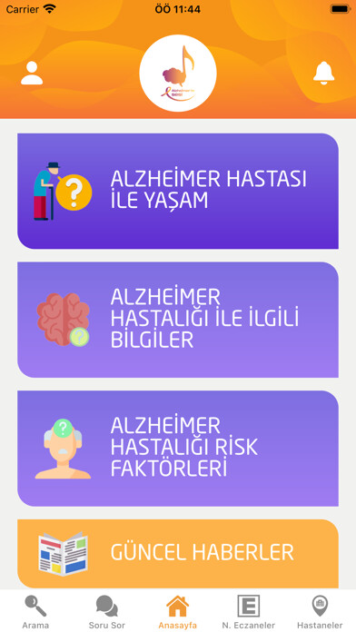 Emulate iPhone app Alzheimerın Sesi using MyAndroid Emulate iPhone app Alzheimerın Sesi using MyAndroid