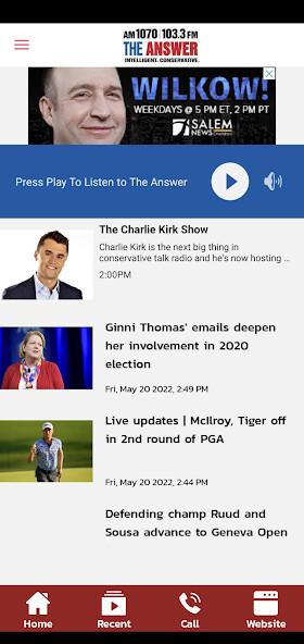 Emulate iPhone app AM 1070 The Answer using MyAndroid Emulate iPhone app AM 1070 The Answer using MyAndroid