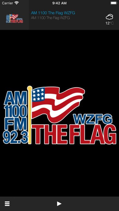 Emulate iPhone app AM 1100/FM 92.3 The Flag WZFG using MyAndroid Emulate iPhone app AM 1100/FM 92.3 The Flag WZFG using MyAndroid