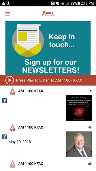 Emulate Android APK AM 1100 KFAX