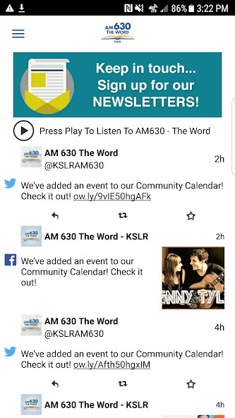 Emulate iPhone app AM 630 The Word using MyAndroid Emulate iPhone app AM 630 The Word using MyAndroid