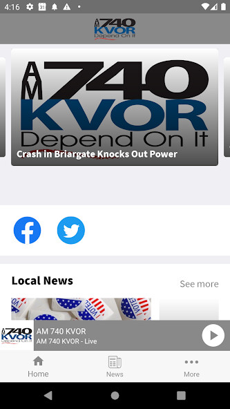 Emulate Android APK AM 740 KVOR