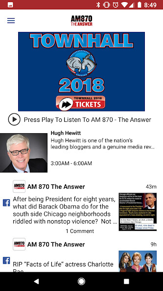 Emulate iPhone app AM 870 The Answer using MyAndroid Emulate iPhone app AM 870 The Answer using MyAndroid