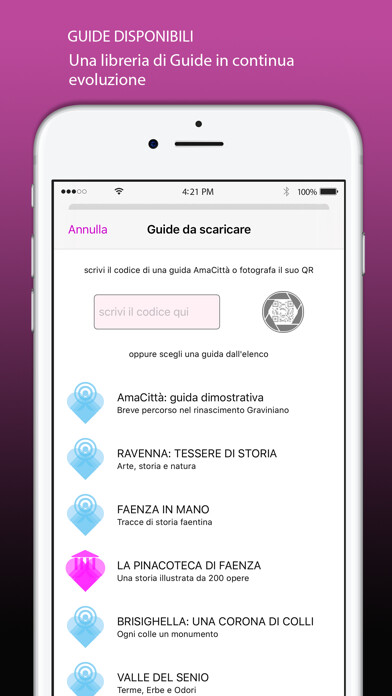 Emulate iPhone app AmaCittà using MyAndroid