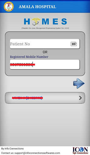Run android online APK Amala Hospital Appointment from MyAndroid or emulate Amala Hospital Appointment using MyAndroid