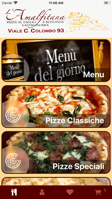 Emulate iPhone app Amalfitana Pizzeria using MyAndroid Emulate iPhone app Amalfitana Pizzeria using MyAndroid