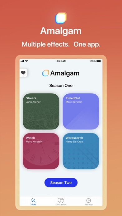 Emulate iPhone app Amalgam by Marc Kerstein using MyAndroid