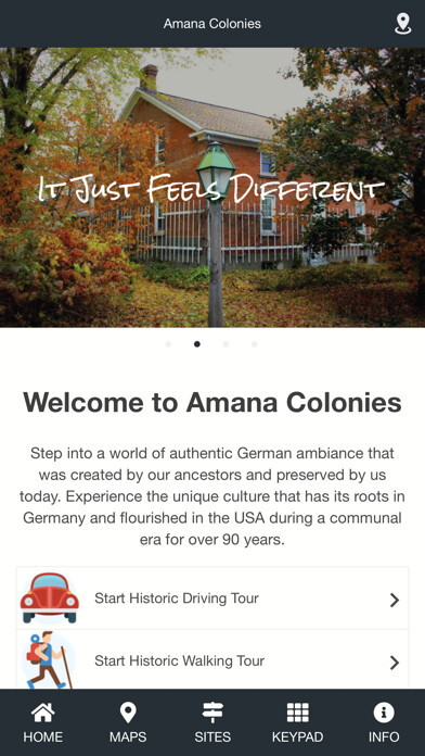 Emulate iPhone app Amana Colonies using MyAndroid