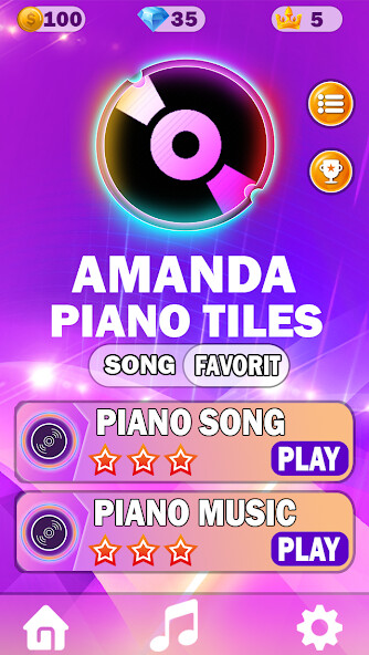 Run android online APK Amanda Adventure Piano Tiles from MyAndroid or emulate Amanda Adventure Piano Tiles using MyAndroid