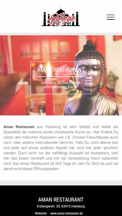 Emulate iPhone app Aman Resturant (Hainburg) using MyAndroid Emulate iPhone app Aman Resturant (Hainburg) using MyAndroid
