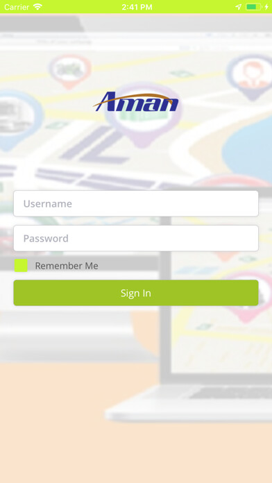 Emulate iPhone app Aman Track Pro using MyAndroid