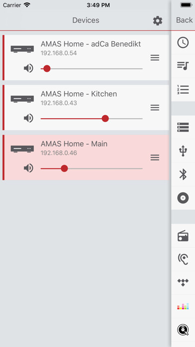 Emulate iPhone app AMAS Home using MyAndroid