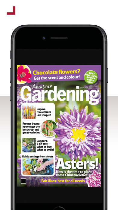 Emulate iPhone app Amateur Gardening Magazine using MyAndroid