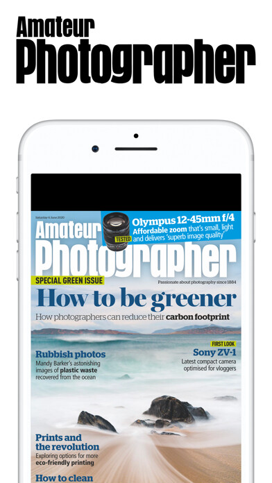 Emulate iPhone app Amateur Photographer Magazine using MyAndroid