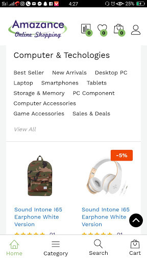 Run android online APK Amazance from MyAndroid or emulate Amazance using MyAndroid