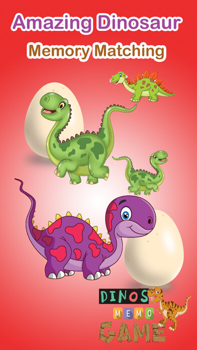 Emulate iPhone app Amazing Dinosaur Memory Matching Game Kid Toddlers using MyAndroid