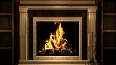Emulate iPhone app Amazing Fireplaces using MyAndroid