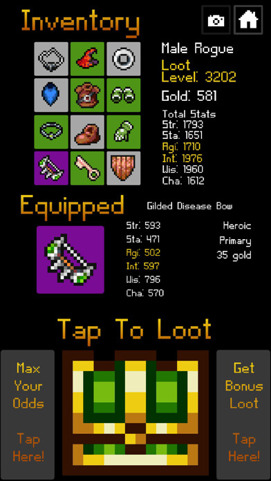 Emulate iPhone app Amazing Loot Grind using MyAndroid