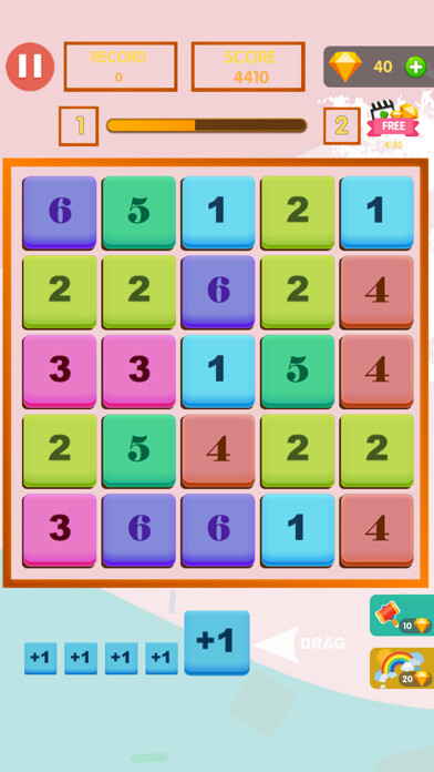 Emulate iPhone app Amazing Merge Block Puzzle using MyAndroid