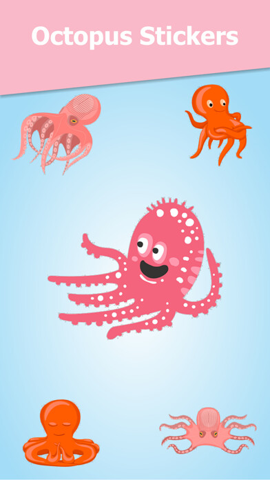 Emulate iPhone app Amazing Octopus Stickers using MyAndroid