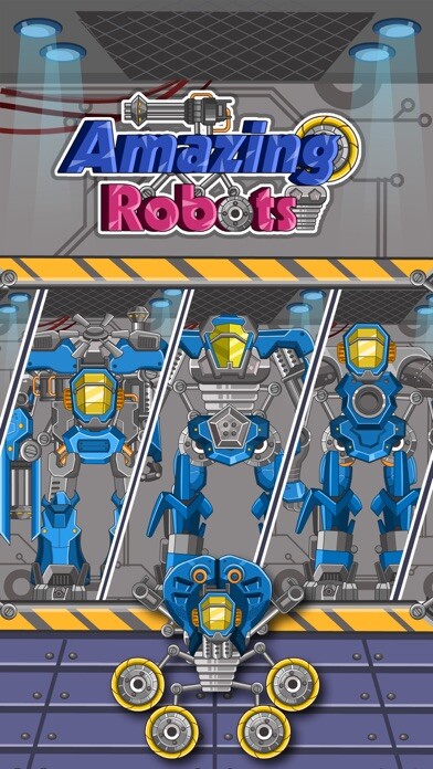 Emulate iPhone app Amazing Robots - A puzzle game for kids using MyAndroid