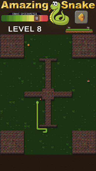 Emulate iPhone app Amazing Snake Fruity Adventure using MyAndroid