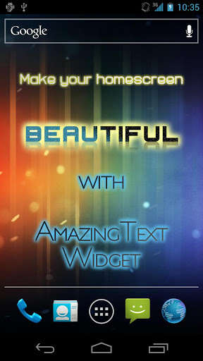 Emulate Android APK AmazingText FREE - Text Widget Emulate Android APK AmazingText FREE - Text Widget