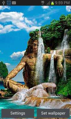 Emulate Android APK Amazing Waterfall LWP