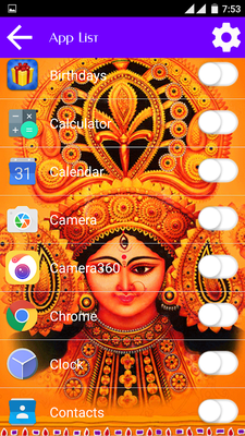 Emulate Android APK Ambe Maa App lock Theme