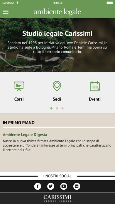 Emulate iPhone app Ambiente Legale St. Carissimi using MyAndroid Emulate iPhone app Ambiente Legale St. Carissimi using MyAndroid