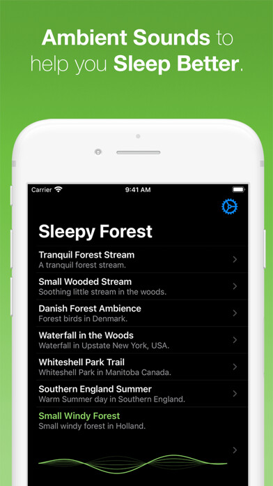 Emulate iPhone app Ambient Sounds for Sleep using MyAndroid Emulate iPhone app Ambient Sounds for Sleep using MyAndroid