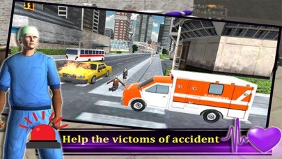 Emulate iPhone app Ambulance Rescue Driver 3d 2016 : free game using MyAndroid