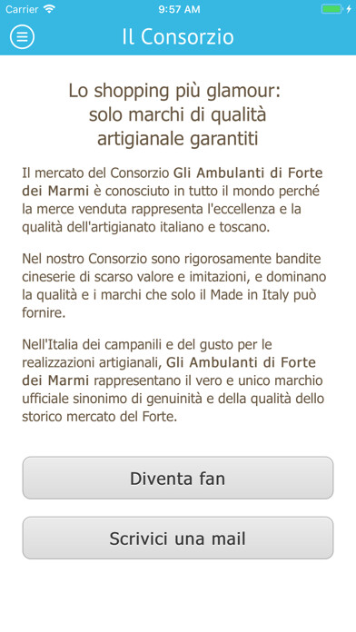 Emulate iPhone app Ambulanti di Forte dei Marmi using MyAndroid
