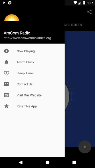 Emulate Android APK AmCom Radio