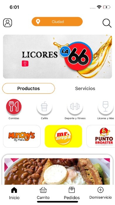 Emulate iPhone app AMDomicilios using MyAndroid