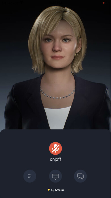 Emulate iPhone app Amelia, Your Digital Employee using MyAndroid