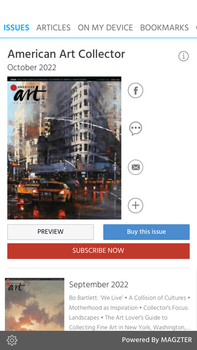 Emulate iPhone app American Art Collector using MyAndroid
