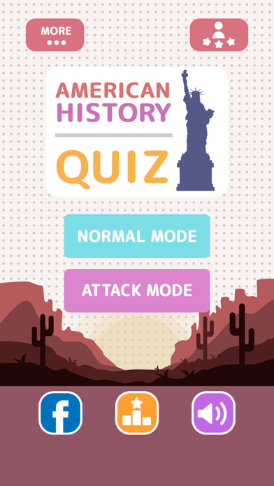 Emulate iPhone app American History Quiz - Game using MyAndroid Emulate iPhone app American History Quiz - Game using MyAndroid