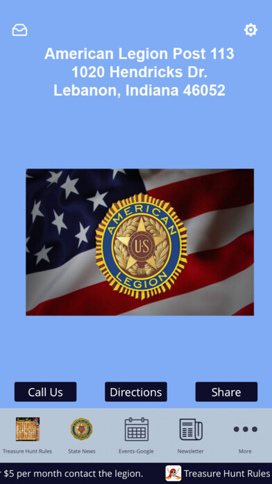 Emulate iPhone app American Legion Post # 113 using MyAndroid