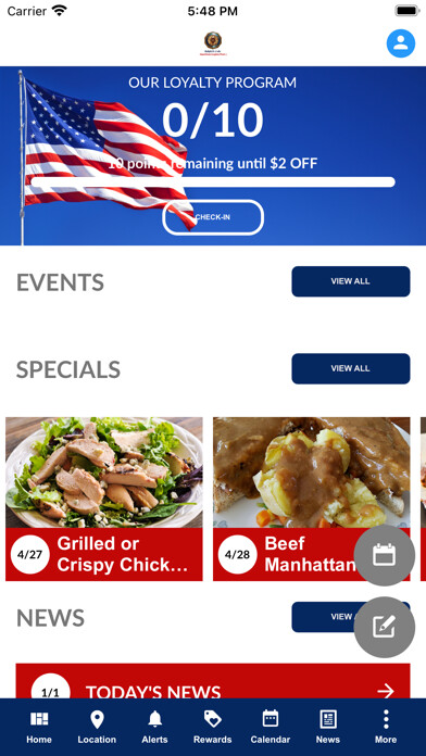 Emulate iPhone app American Legion Post 3 using MyAndroid Emulate iPhone app American Legion Post 3 using MyAndroid