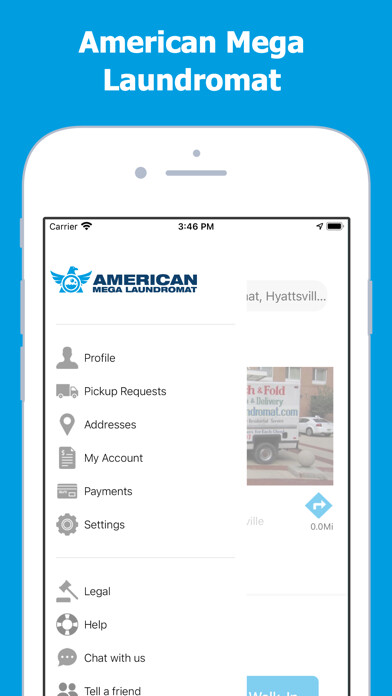 Emulate iPhone app American Mega Laundromat using MyAndroid Emulate iPhone app American Mega Laundromat using MyAndroid