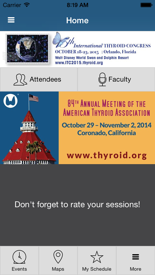 Emulate iPhone app American Thyroid Association (ATA) 84th Annual Meeting using MyAndroid Emulate iPhone app American Thyroid Association (ATA) 84th Annual Meeting using MyAndroid