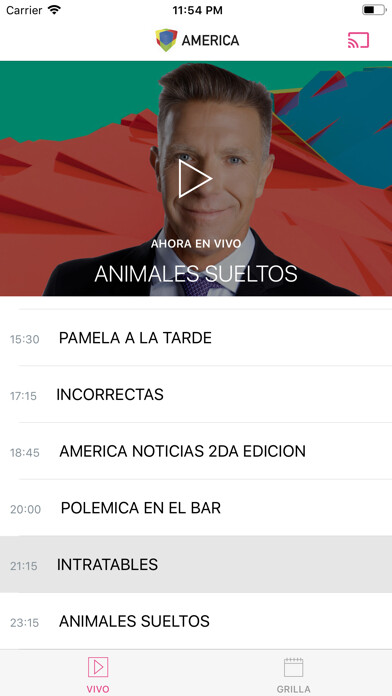Emulate iPhone app America TV using MyAndroid