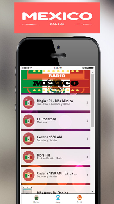 Emulate iPhone app A+ Mexican Radio - Spanish Radio Stations using MyAndroid Emulate iPhone app A+ Mexican Radio - Spanish Radio Stations using MyAndroid