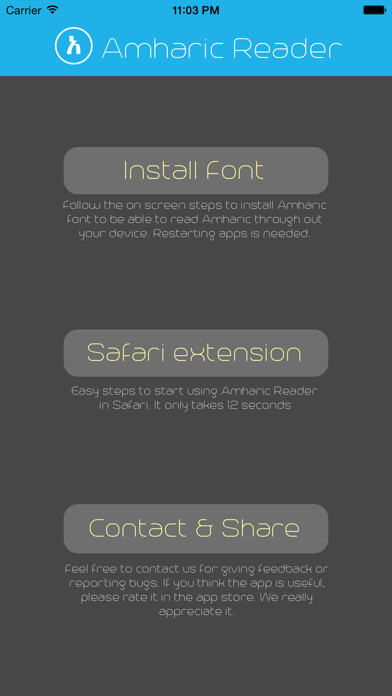 Emulate iPhone app Amharic Reader using MyAndroid Emulate iPhone app Amharic Reader using MyAndroid