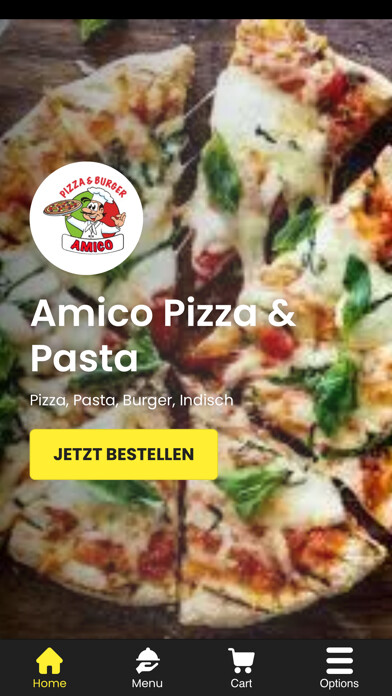 Emulate iPhone app Amico Pizza & Pasta using MyAndroid Emulate iPhone app Amico Pizza & Pasta using MyAndroid