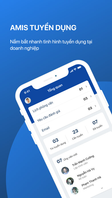 Emulate iPhone app AMIS Tuyển dụng using MyAndroid